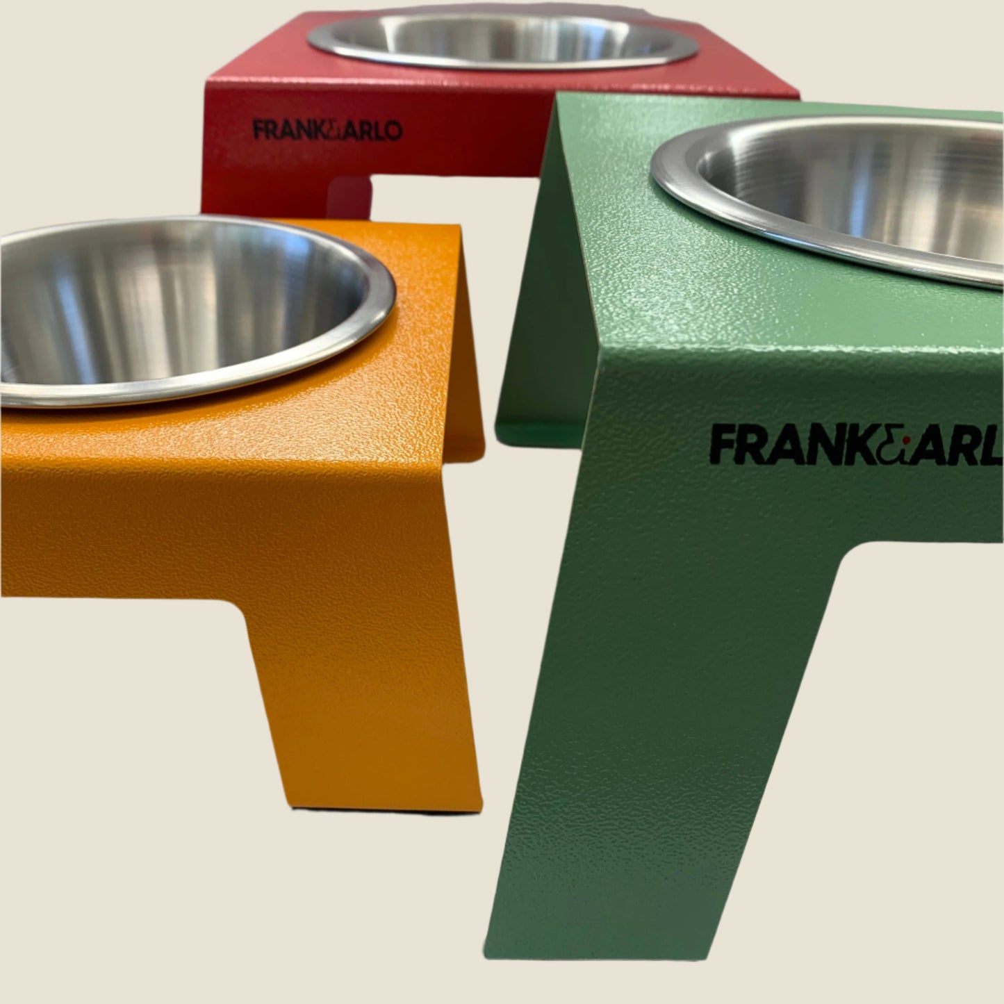 SALE: Coloured Elevated Metal Dog Feeder | Single