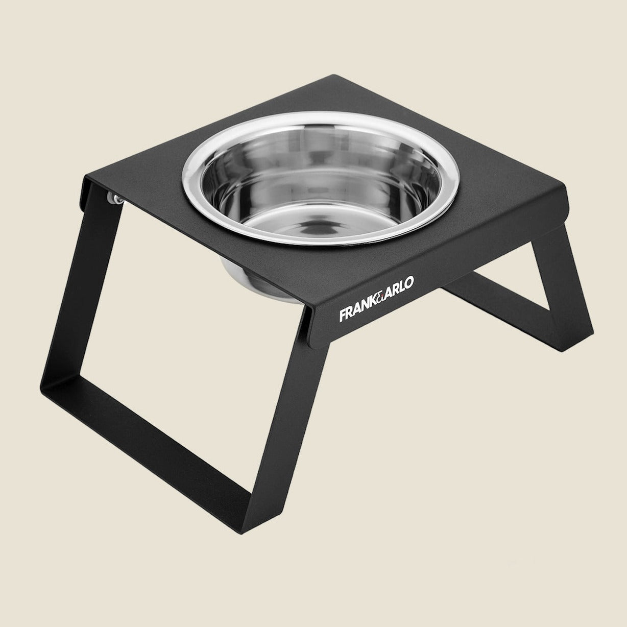 Elevated Metal Dog Feeder | Single (Foldable Legs)